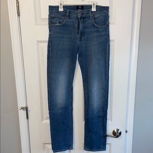 7 For All Mankind Women's Straight Leg Jeans in Blue